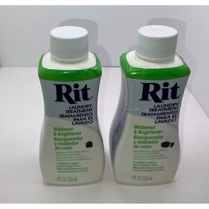 Rit Laundry Treatment Whitener & Brightener-  8 Fl Oz (2 bottles SEALED)